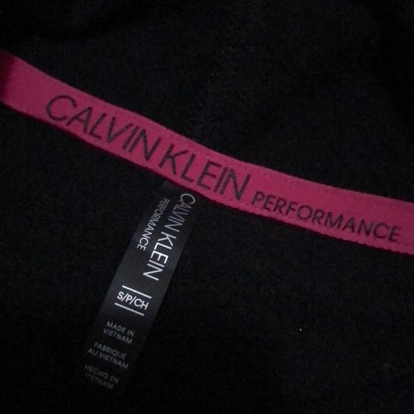 Calvin Klein Performance Line Cowl Neck Sweatshirt-Sz s-Black-Cotton Blend-EUC - Picture 13 of 16